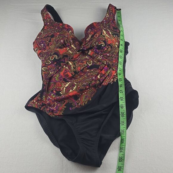 Miraclesuit NWT Women's Kashmir Enchant Underwire Bra One-Piece Swimsuit Size 10 - Picture 11 of 12